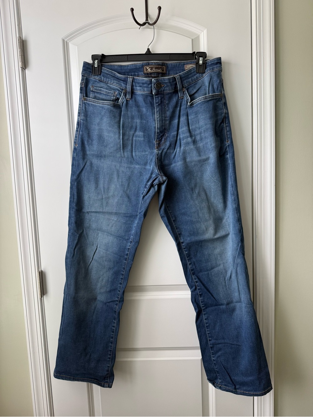 Men's Straight-Leg Blue Denim Jeans